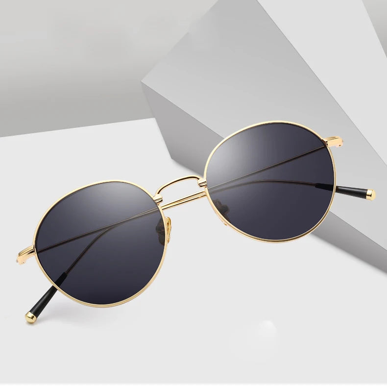 2026 New Punk Style Lentes De Sol Para Hombre Metal Frame Fashion Women Men Classic Retro Small Round Sunglasses