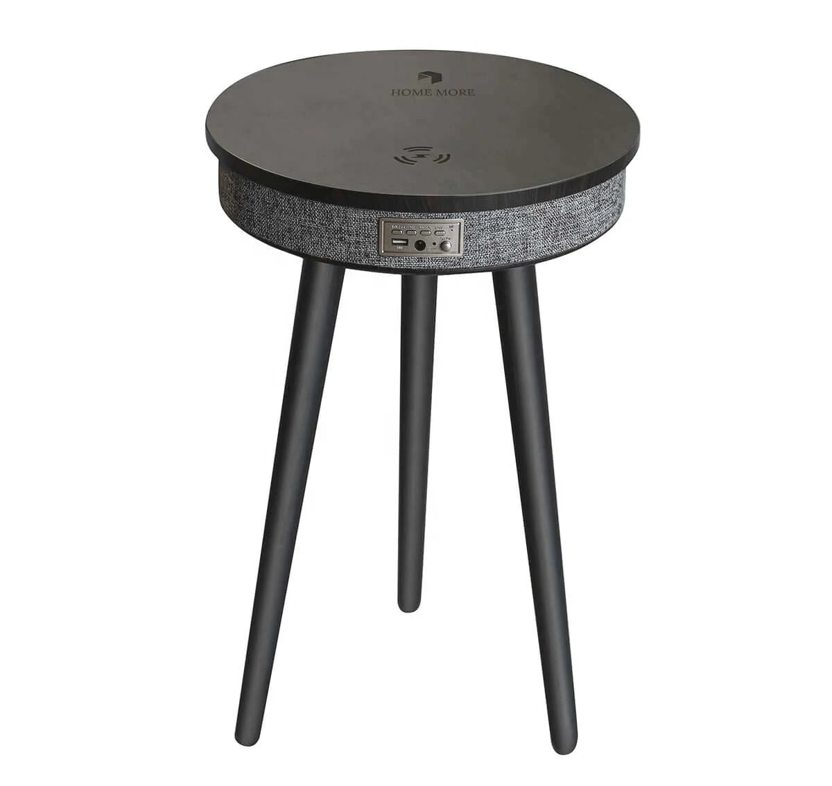 HOMEMORE Black Smart Coffee Table Furniture Wireless Smart Charging Speaker Coffee Table