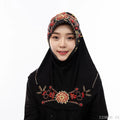 Muslim Girls Hijab Kids Hijab Islamic Fashion Scarf Shawls with Beautiful Lace Diamond Wholesale