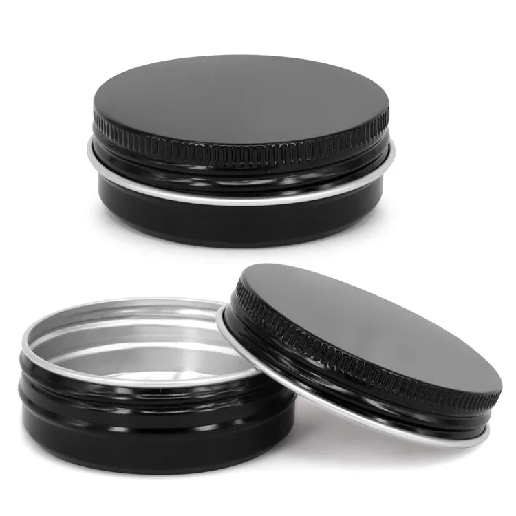50g Cute Small Metal Tin Boxes Round logo Tin Box Packaging Containers Colorful Printing Aluminum Jar Aluminum Cans