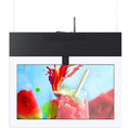 Double Screens Hanging Lcd Digital Signage Displays Menu Board Big Ad Screen 3d Window Advertising Display