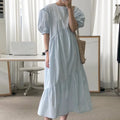 Boutique Wholesale Korean Summer Solid Color 2026 New Round Collared Short-sleeved Temperamental Sleeveless Women Dress