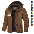OEM Winter Wind Breaker Jacket Men Hooded  Coat Thermal Water Resistant Faux Fur Removable Long Sleeve Waterproof Jackets