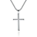Hip Hop Jewelry Necklaces High Polished Silver Black Gold Color Stainless Steel Cross Pendants Necklace for Women Men
