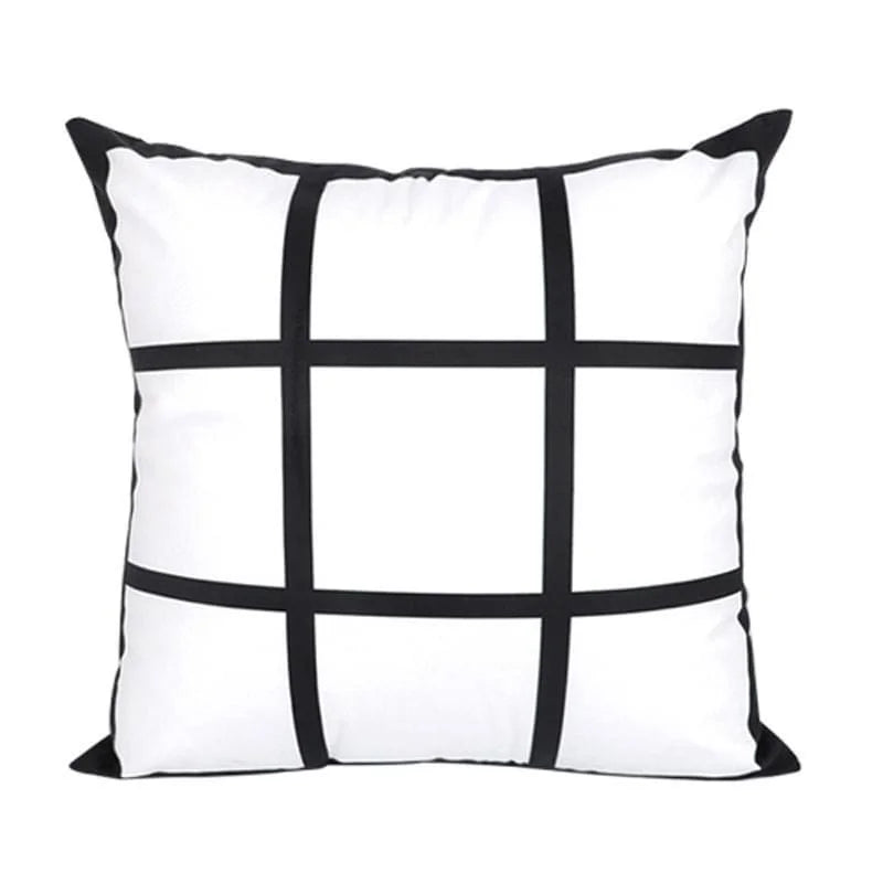 New 9 Panel Pillow Case Sublimation Printable Blank Pillow case Home Decoration Polyester Pillow Case