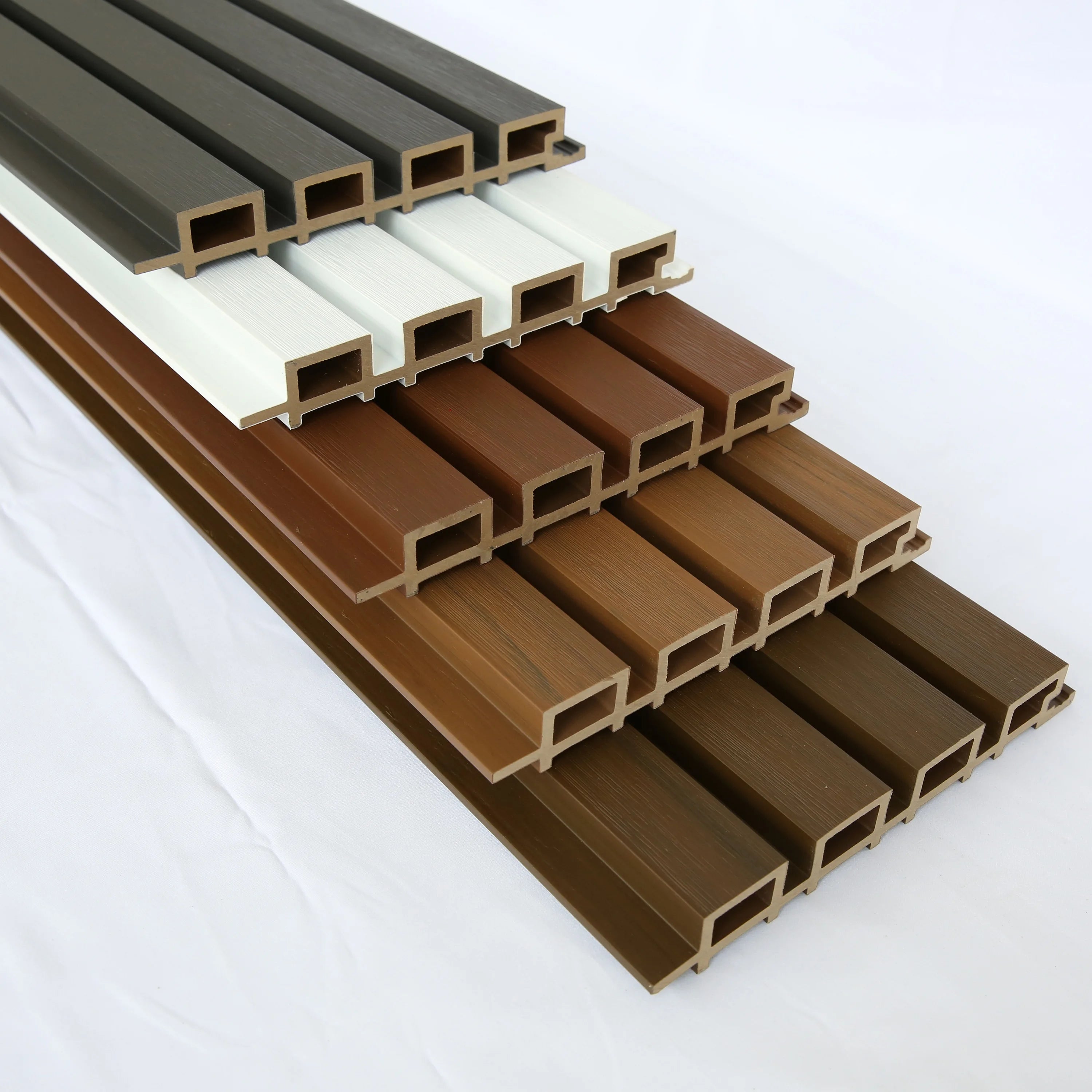 Hot Sale Modern WPC Wall Panel Smooth Waterproof Wood Paneling 5-Year Warranty CE Certified 12 Colors for Indoor/Outdoor