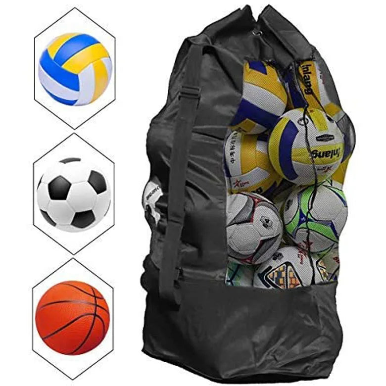 Football Bag Large Capacity Sports Bag for Tennis Basketball Football Polyester Lining and Ball Pocket Factory Stock
