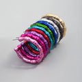 Wholesale Original Designer Colored Metallic Plated Nightclub Hip Hop Jewelry Geometric CC Big Round Acrylic Hoop Earrings