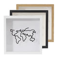Top-Notch Handmade Square Metal Photo Frame Postcard and Ticket Collection Holder China Travel Adventure Archive Shadow Box