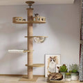 Unique Design Luxury Wooden House Tower Scratching Posts Cat Tree Forest Cat Tree Tower