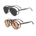 Wholesale TR90 Optical Aviation Middle Size Durable Optical Frame with Magnetic Clip on Polarized Sunglasses Lens for Adult