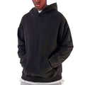 High Street Oversize Hip Hop Style Heavy Washed Old Hoodie Sweater Autumn and Winter New Loose Fried Flower Men's Sweater