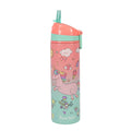 Custom Logo Double Wall 304 Stainless Steel BPA Free 18oz Kid Water Bottle for School with Straw Lid
