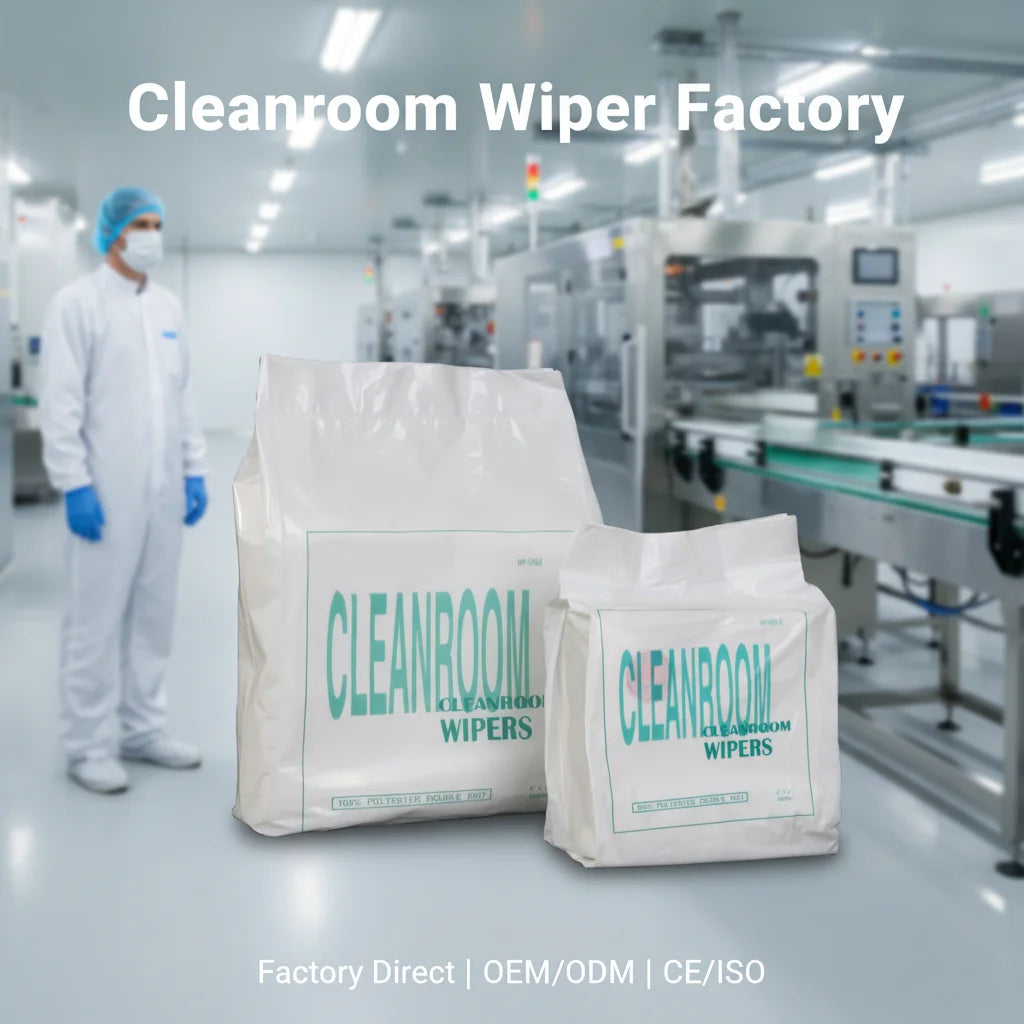 Myesde 100% Polyester 115gsm 9*9inch 1009LE Customized Lint-Free Eco-Friendly ROSH Certified Printhead Cleanroom Wipes for