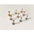Gaby 316L Surgical Steel   Internally Threaded  Lip Ring Piercing Wholesale Body Jewelry
