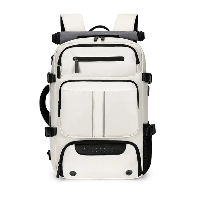 Wholesale Multi-fuction Usage Custom Large Capacity Travel Backpack Sports Backpack with USB Charging Canvas Laptop Backpack