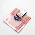 Office Decor Stainless Steel Sublimation Blank Money Clips for Father Gifts/Business Use
