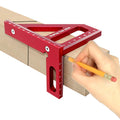 90/45 Degree Angle Ruler Tools Aluminum Alloy Woodworking Tool Locator Right Angle Gauge Woodworking Ruler