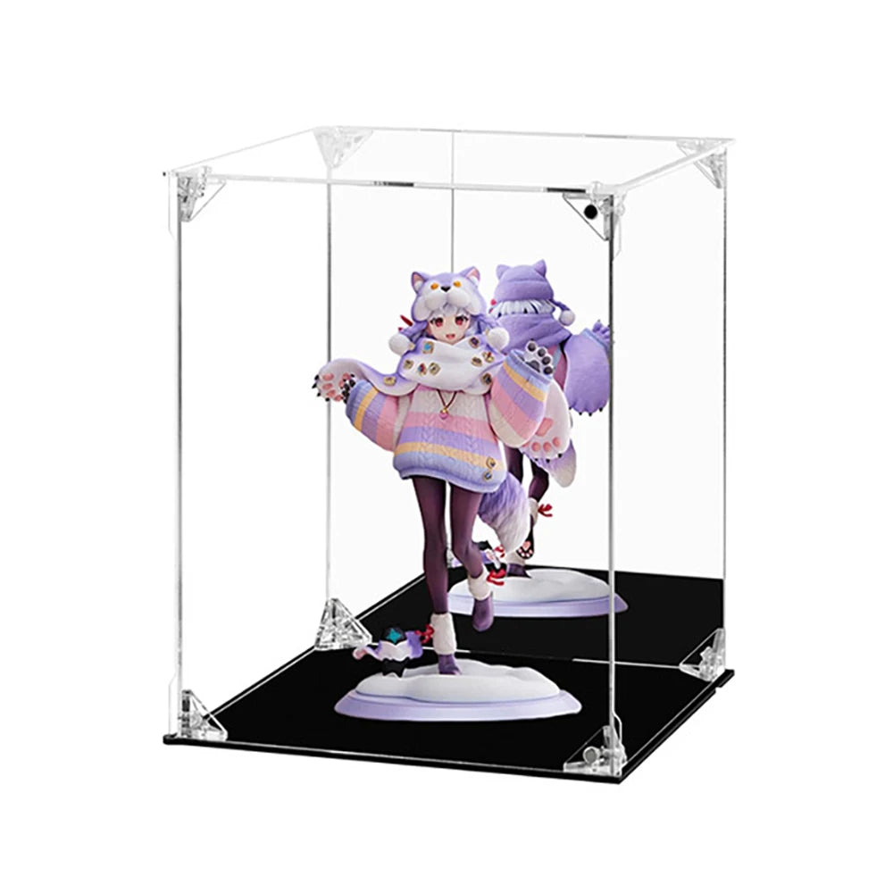 10x10x14 Inch Transparent Acrylic Collectibles Figures Models Display Box HD Dustproof Commemorative Collection Storage Box
