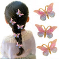Wholesale Korean 5pcs/Set Crystal Duck Hair Clips Children Girls Hair Accessories Butterfly Hair Clips