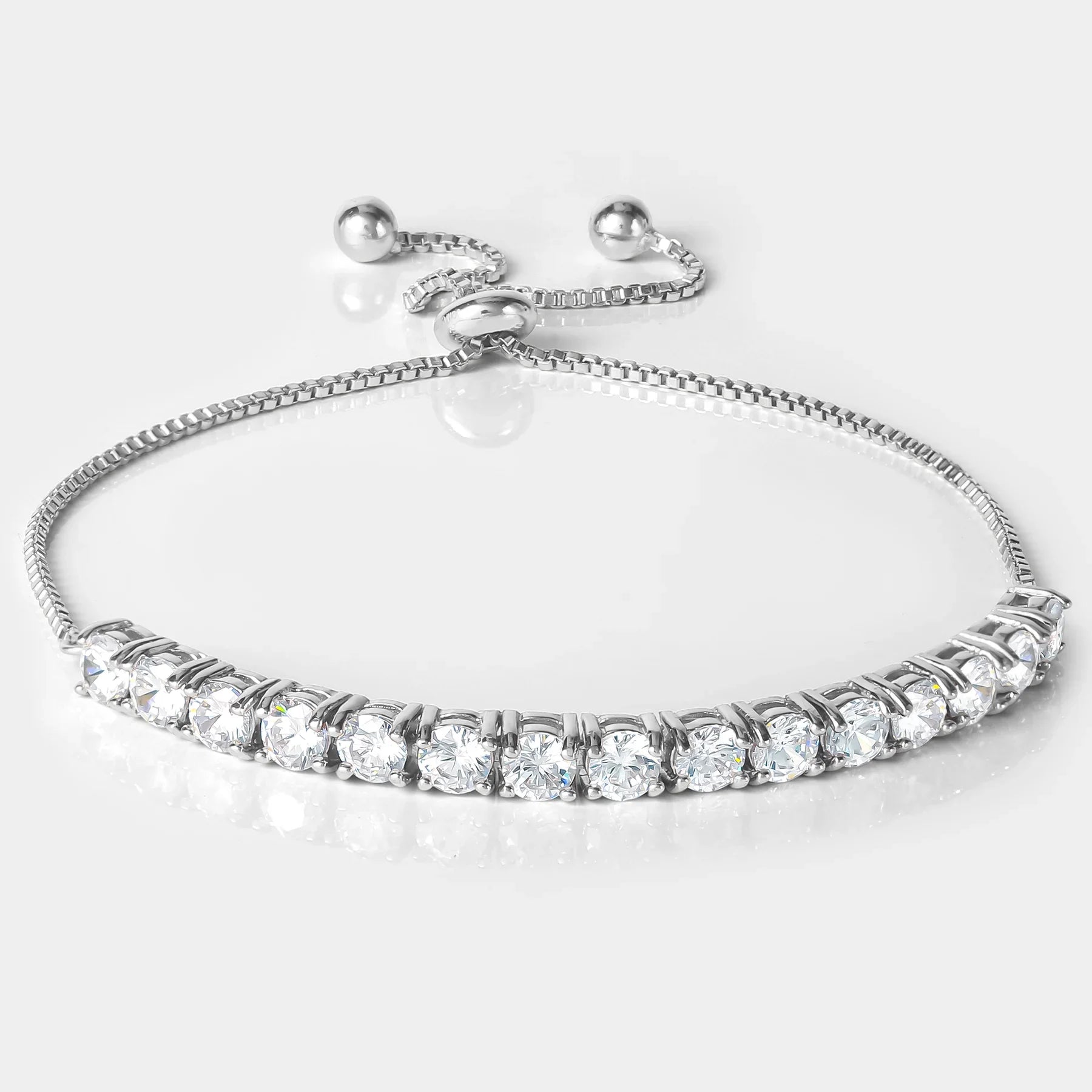 Wholesale 18K Gold Moissanite Adjustable Tennis Bracelet Women Iced Out 925 Silver Vvs Diamond Tennis Chain Fine Jewelry