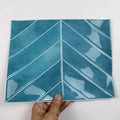 New Chevron Design Peel and Stick Vinyl Wall Tiles Self Adhesive Mosaic Tiles Home Decoration for Kitchen Bathroom Living Room