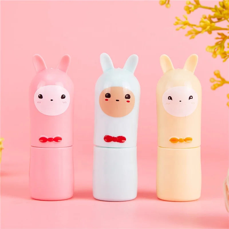 LZ Pack 100PCS DIY Cartoon 12.1mm Pink Green Yellow Custom Lip Balm Empty Container Eco Friendly Lip Balm Plastic Tube