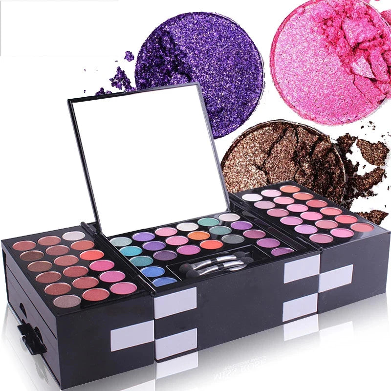 148 Color Professional All in One Makeup Sets Matte Glitter Eyeshadow Palette Powder Lipstick Blush Makeup Kit
