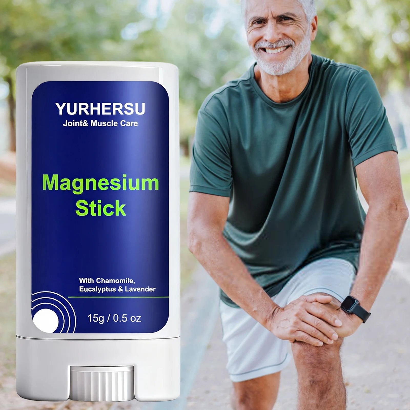 Lightweight Magnesium Stick Joint Muscle Care Portable Solid Balm Chamomile Eucalyptus Lavender Compact Magnesium Balm Stick