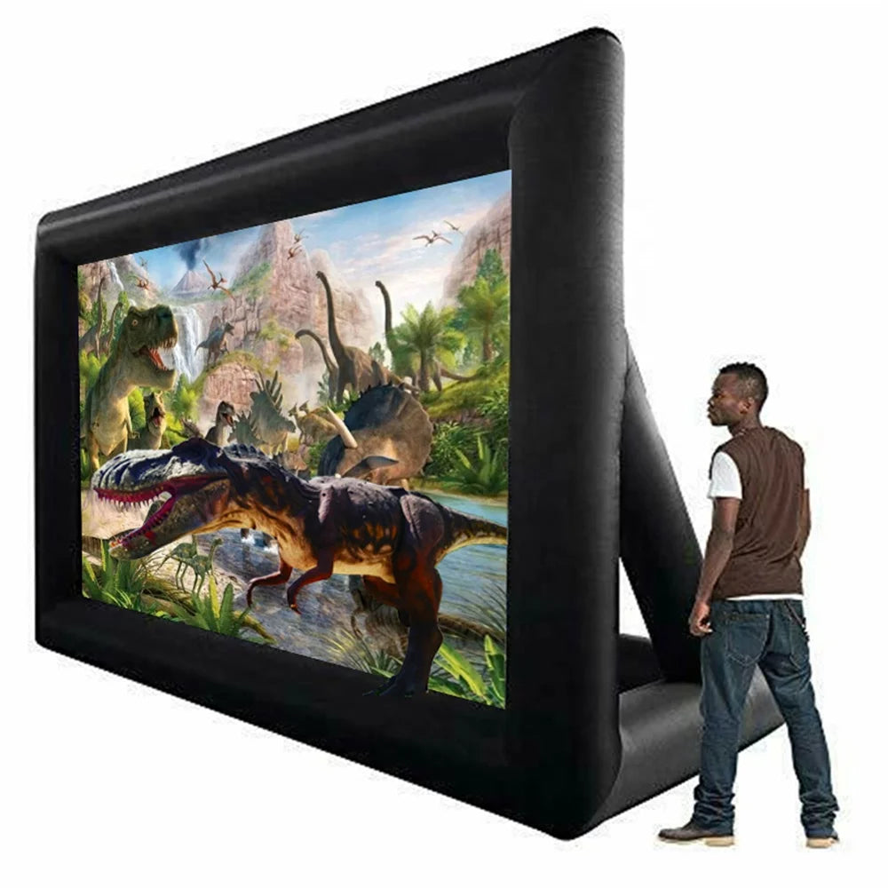 Commercial Outdoor Giant Car Drive In Inflatable Movie Projector Cinema Screen For Sale