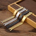 Y259 Wholesale Pulsera De Acero Inoxidable 316L Gold Plated Watchband Blank Bar Custom Logo Charm Bracelets for Couple Gift