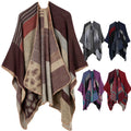 Factory Custom Women's Shawl Wrap Poncho Ruana Cape Cardigan Sweater Open Front Shawl for Spring Fall Winter