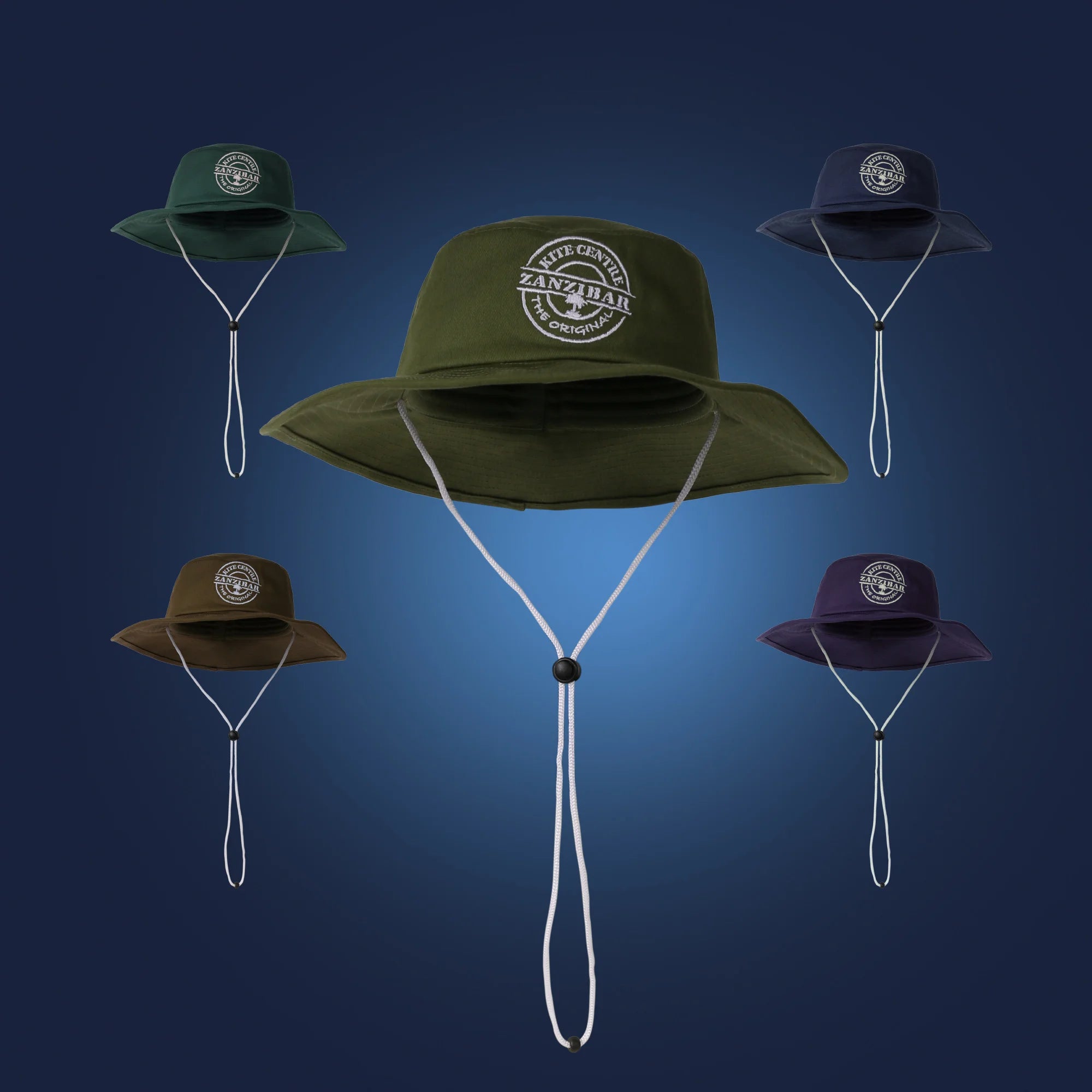 20 Years Factory Custom Nylon Mens Sun Fishing Fisherman Green Embroidery Logo Cap Wide Brim Bucket Hats with String