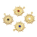 5Pcs Delicate Stainless Steel Enamel Sun Spot Drill Charms Pendants for Necklace Making DIY Jewelry Bracelet Findings Wholesale