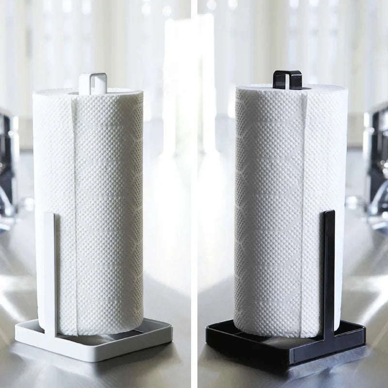 Kitchen Washcloth Rack Roll Paper Stand Metal Dispenser for Kitchen or Bathroom Countertop Kitchen Roll Holder