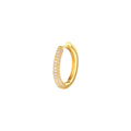 Fashion Jewelry Earrings 925 Sterling Silver Diamond Earring White Green Full Zircon Round Gold Plated Hoop Earrings Women