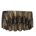 Trendy Geometry Gold Sequin Table Overlay Tablecloth  for Wedding