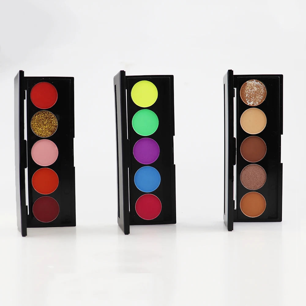 Factory Custom Luminous Finish Natural Ingredients  Small Eyeshadow Palette Private Label Matte and Waterproof Shimmer
