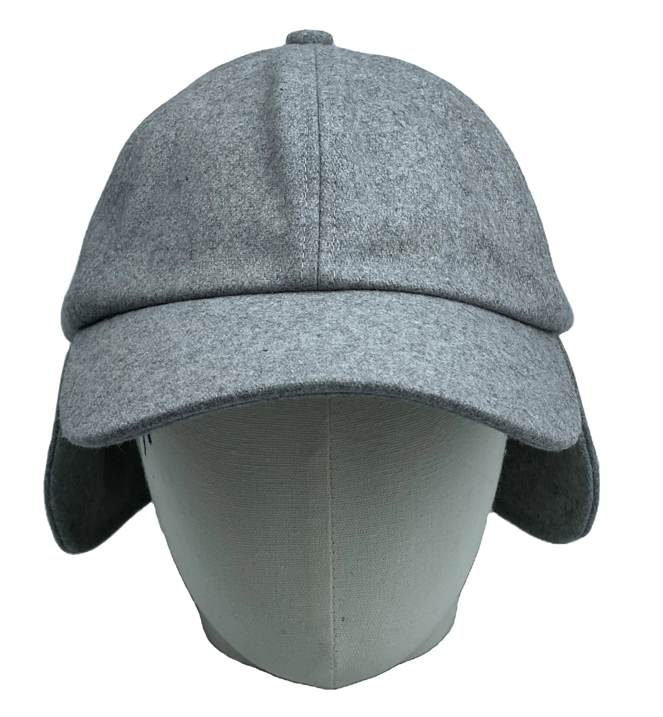 Winter Outdoor Warm Thicken Snow Ski Earflap Fleece Lining Hand Embroidery Custom 6-Panel Trapper Hats Sporty Common Campaign