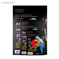Xinbowen New Design A3 Size 140Gsm 25 Sheets Black Sketch Book Sketch Card Pad for Drawing and Painting