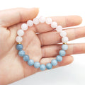 Wholesale Price 8mm Lucky Natural Gemstone Stone Healing Crystal Bracelet Crystal Beads Bracelet