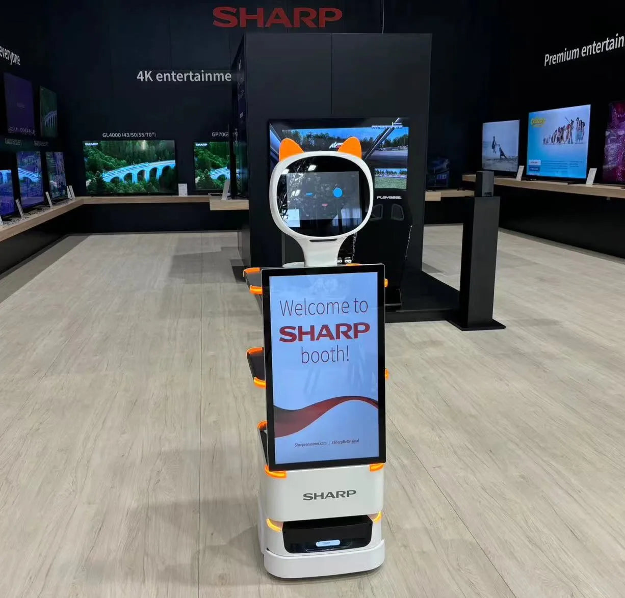 Smart Advertising Robot Shop Mall Supermarket Advertisement Robot With 27 Inches Screen Commercial Display Robot