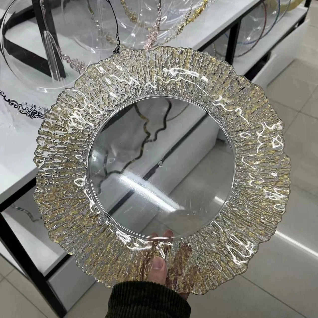 Transparent Plastic  for Hotel Wedding Party Decorative Main Panel Eco-Friendly Spray Painting MOQ 100pcs for Foreign Trade