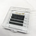 Matte Black Cashmere Lash Extension Trays Handmade 0.03 0.05 0.07 Eyelash Extensions Private Label Sample for Lash Extension