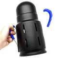 LOMINT Large Size Hookah Wind Cover with Silicone Handle Anti-scald Thickened Not Easily Deformed Metal Material Diameter 12.5cm MegaBDM