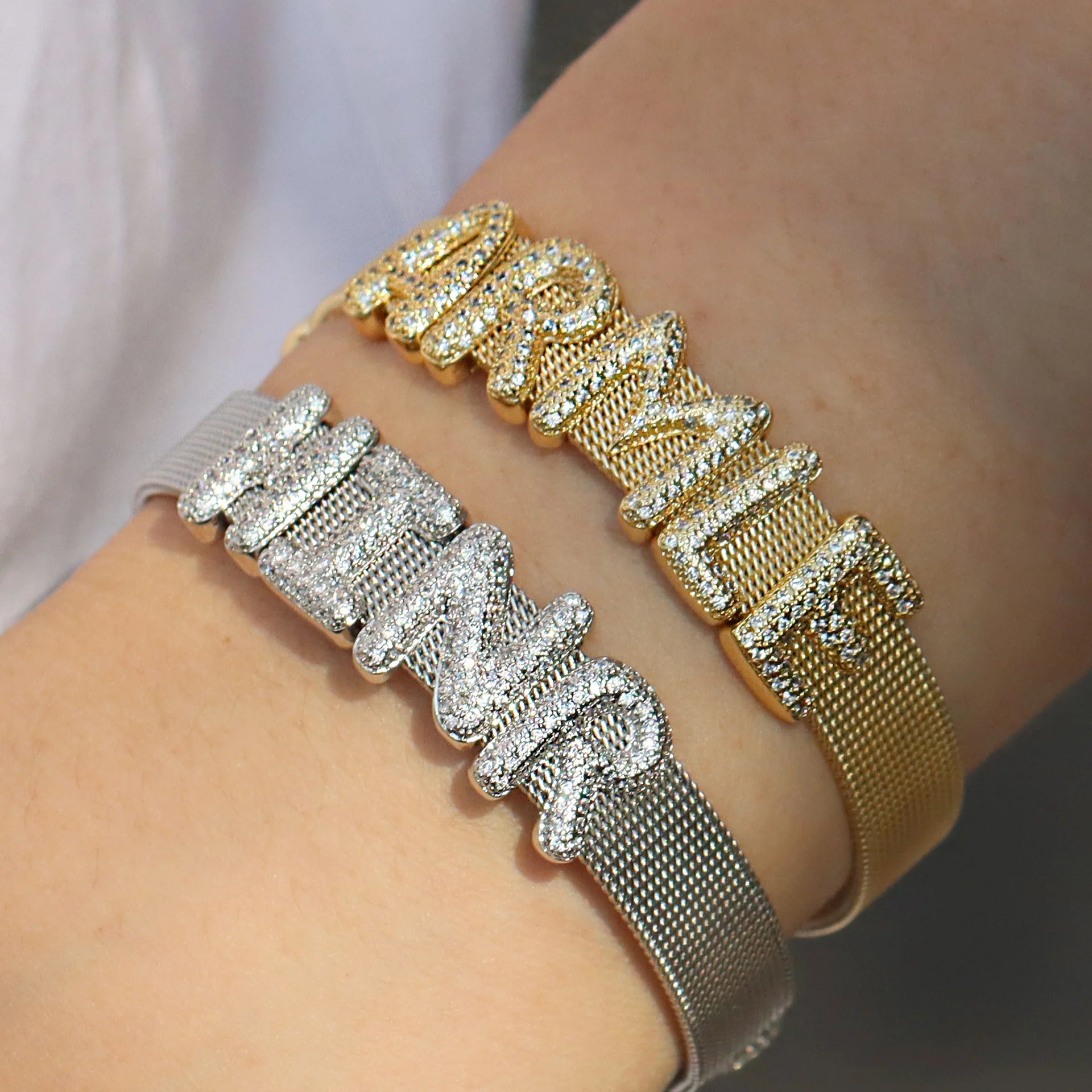 New DIY Letter-style Watch Strap Bracelet Fashionable and Adjustable Personalized Letter Bracelet