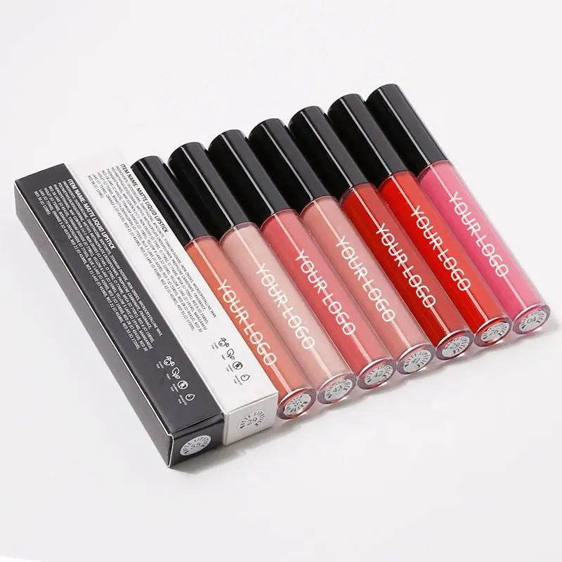 Wholesale New Fashion Waterproof Korean Liquid Lip Gloss & Matte Lipstick-Vegan Cruelty-Free Mineral Formula Private Label