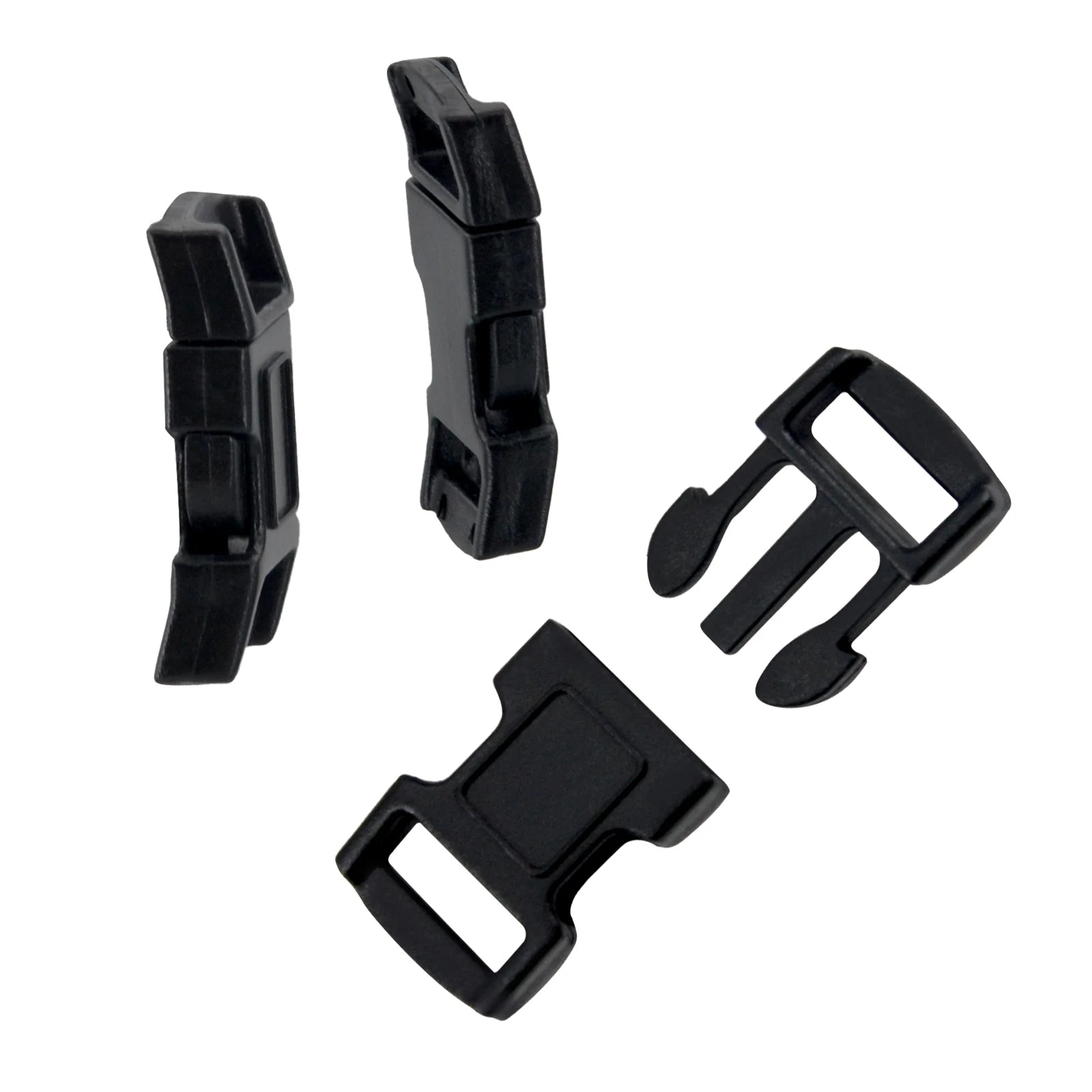 1/2''Curved Contoured Paracord Bracelet Clips Plastic Quick Side Release Buckles Straps Accessories