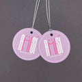 Glossy Finished Round Shape  Led Shoe Tag Custom Luggage Tag