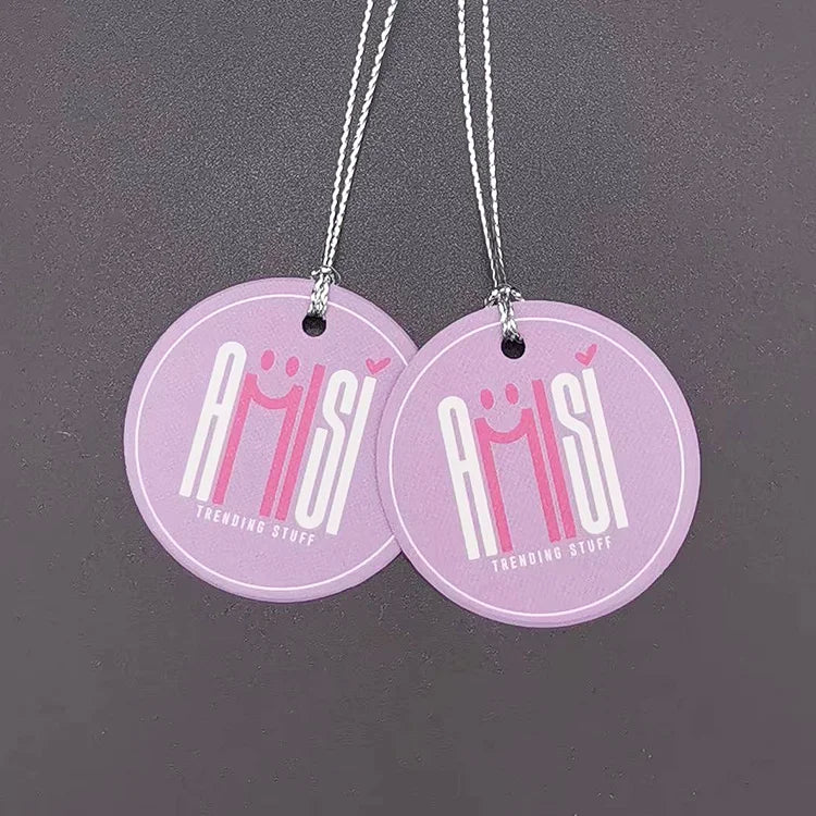 Glossy Finished Round Shape  Led Shoe Tag Custom Luggage Tag